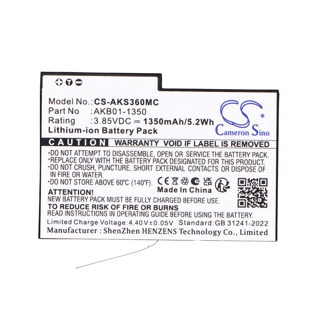 Batería compatible con Akaso CS-AKS360MC