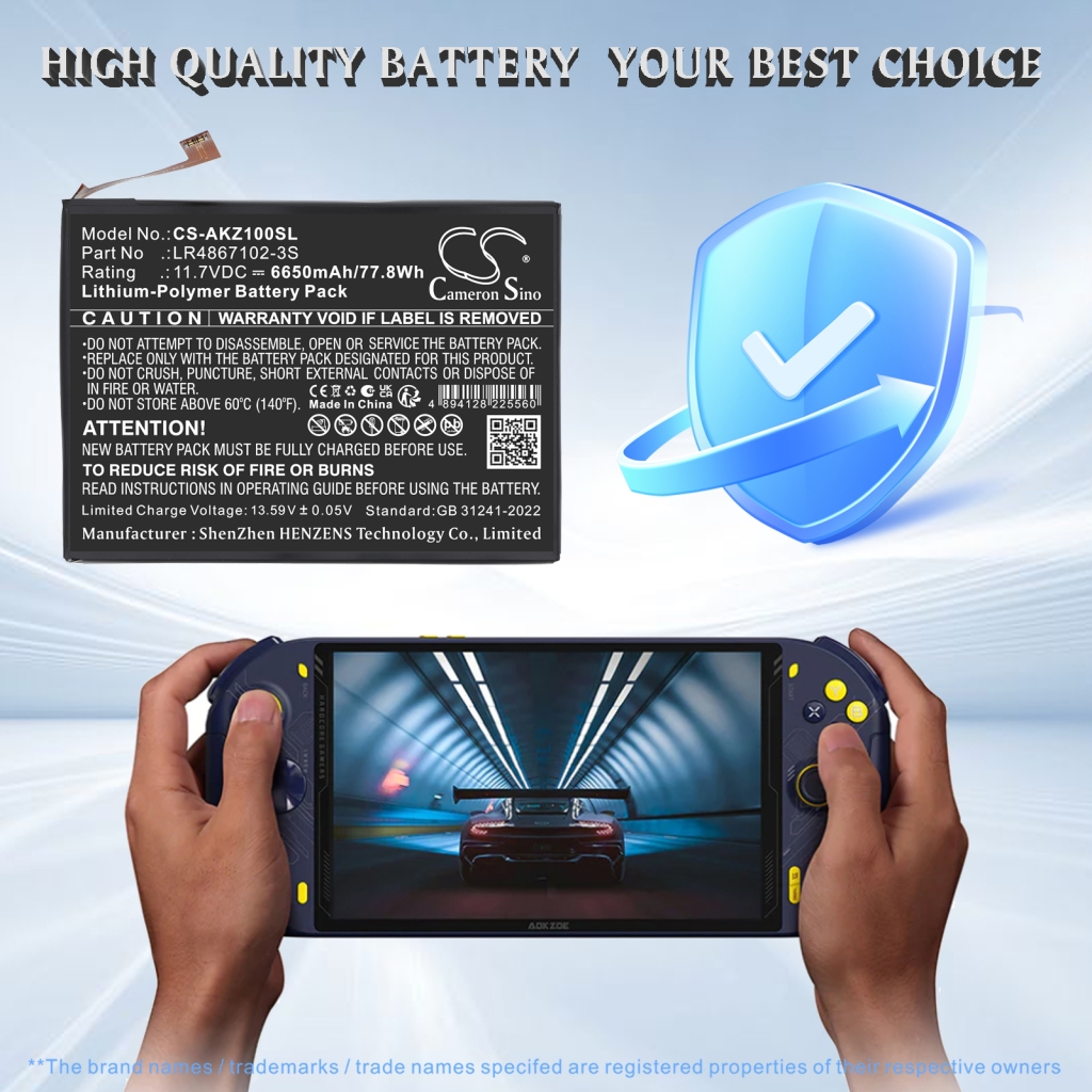 Batería compatible con Aokzoe CS-AKZ100SL