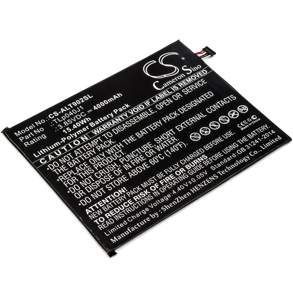 Batería de la tableta Alcatel CS-ALT902SL