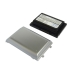 Black battery body and silver extended cover