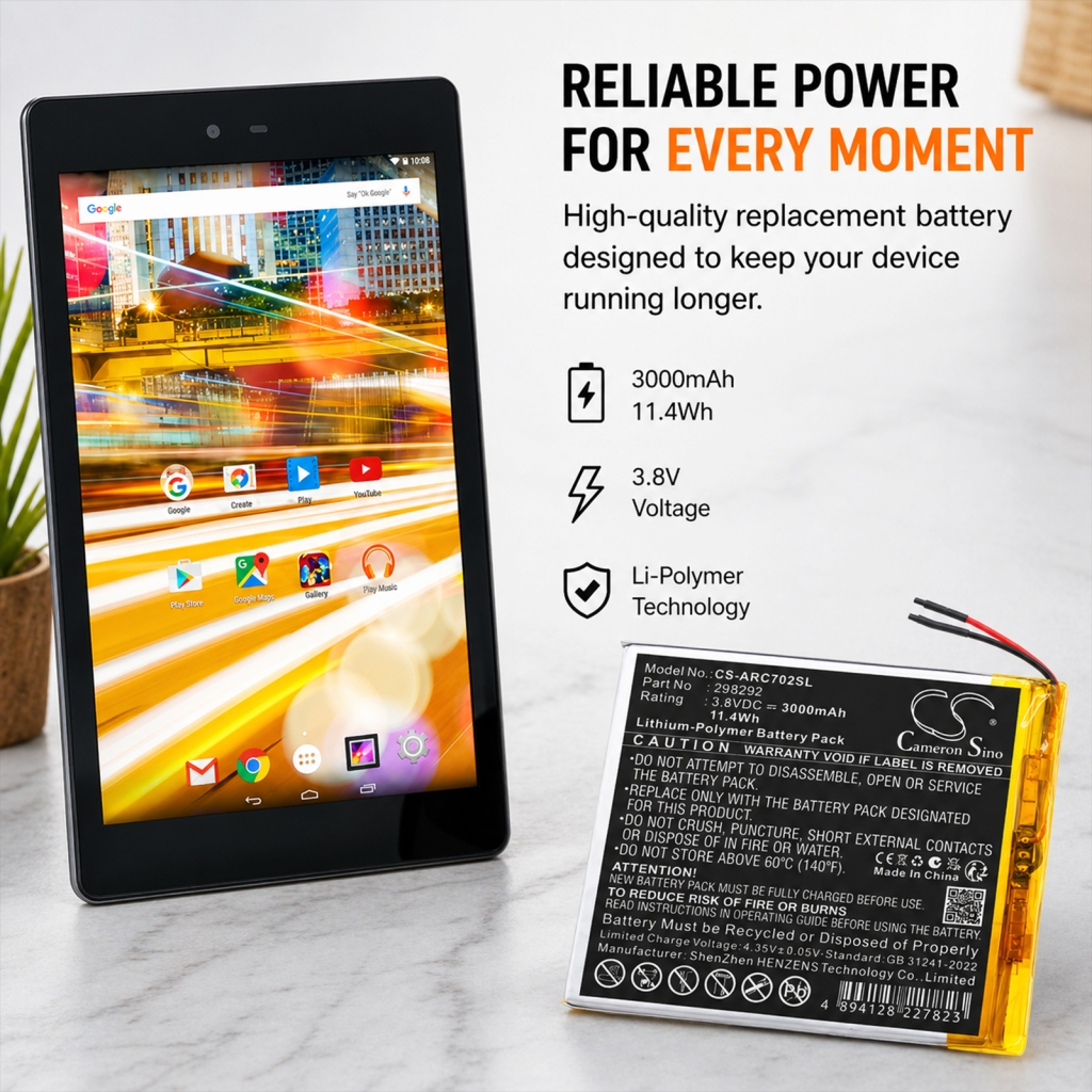 Batería compatible con Archos CS-ARC702SL