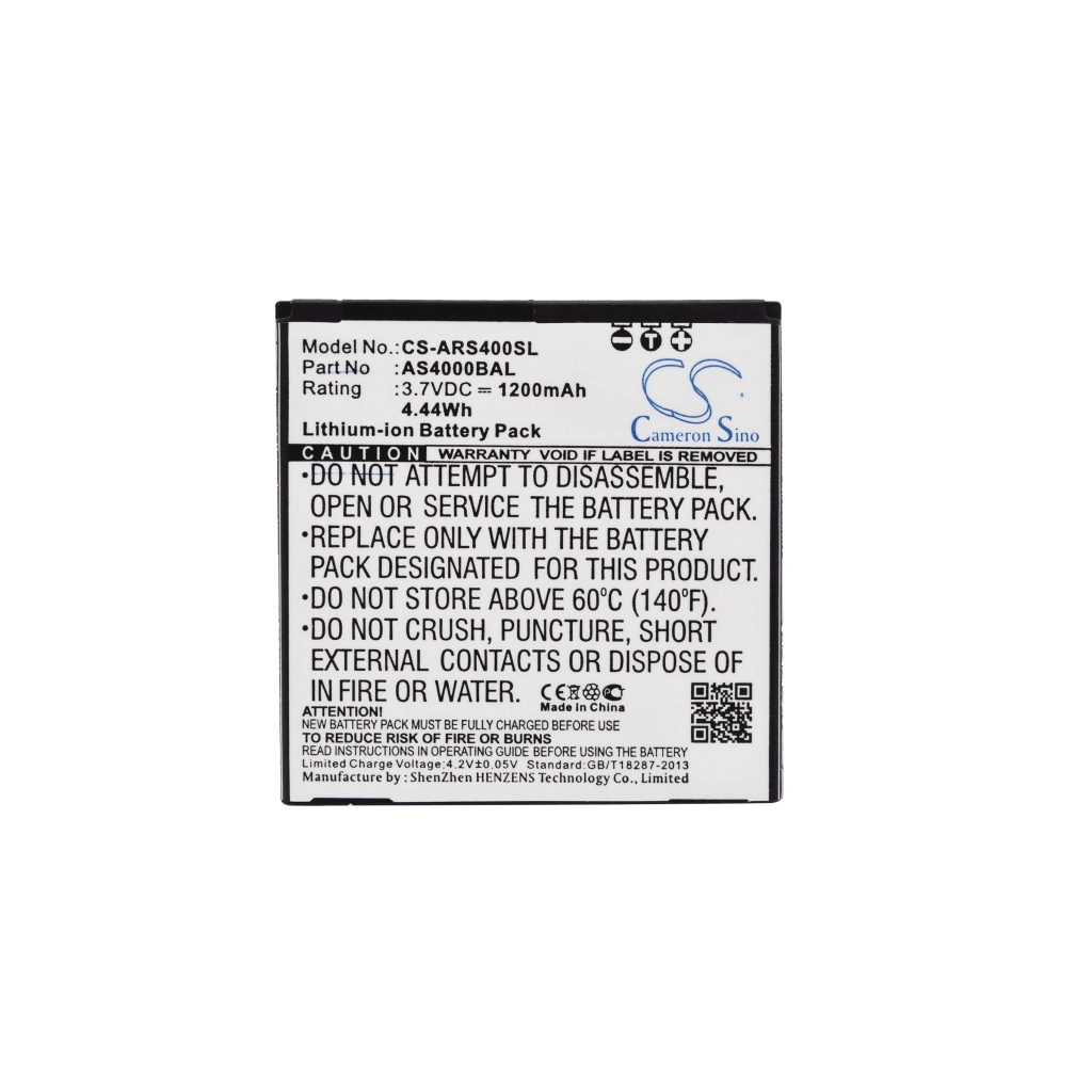 Compatible battery replacement for Aligator AS4000BAL