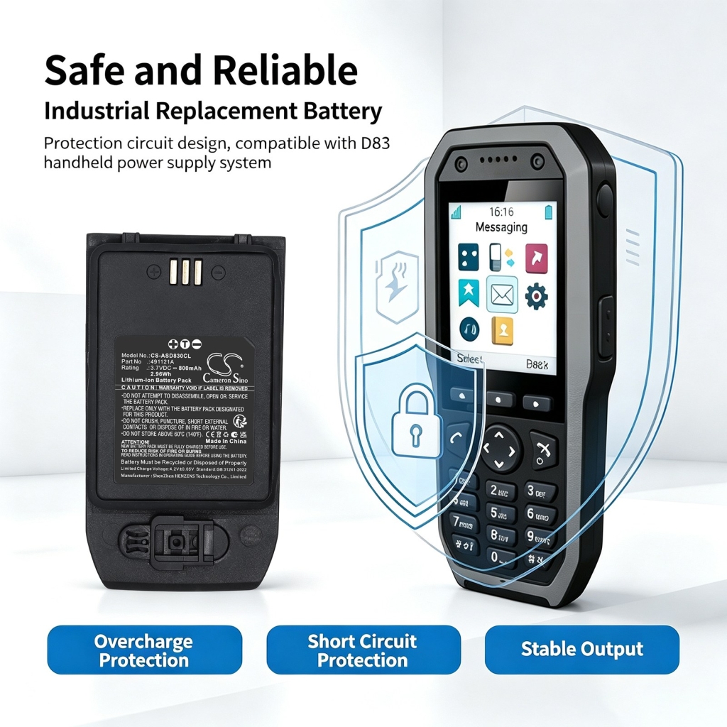 Baterías compatible con Ascom D83 D83 Messenger Talker CS-ASD830CL