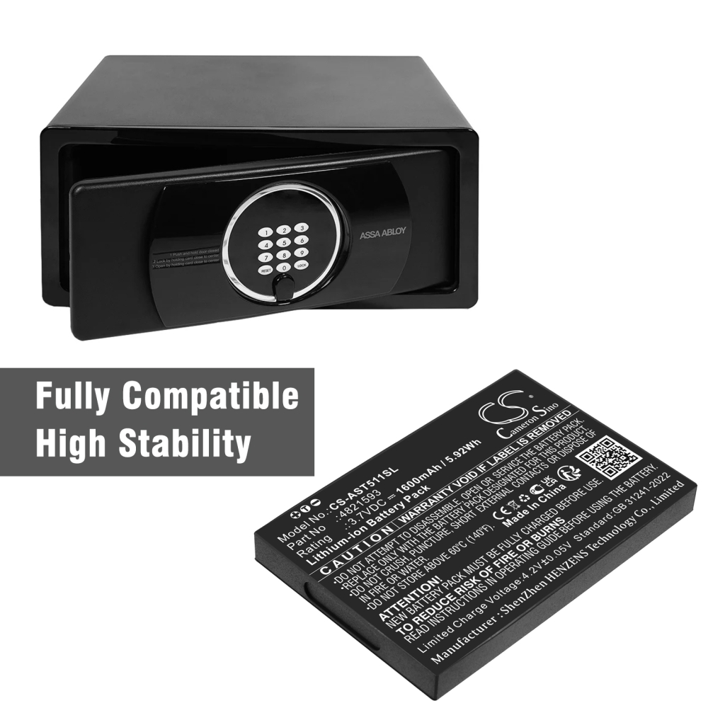 Batería de la cámara de seguridad del hogar Assa abloy CS-AST511SL