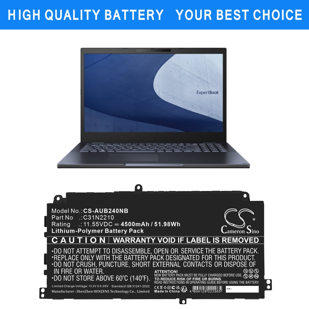 Batería para portátil Asus CS-AUB240NB