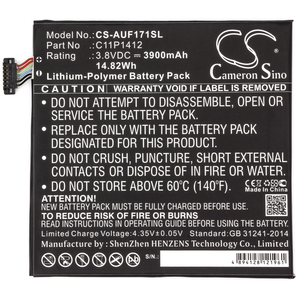 Batería de la tableta Asus CS-AUF171SL