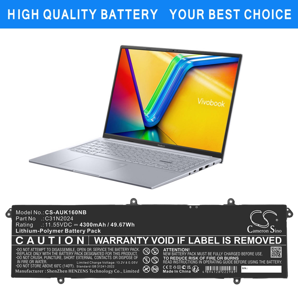 Notebook battery Asus CS-AUK160NB
