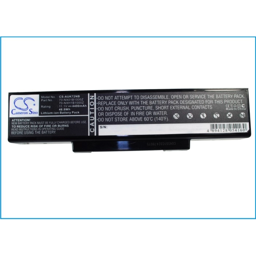 Notebook battery Asus A72JR