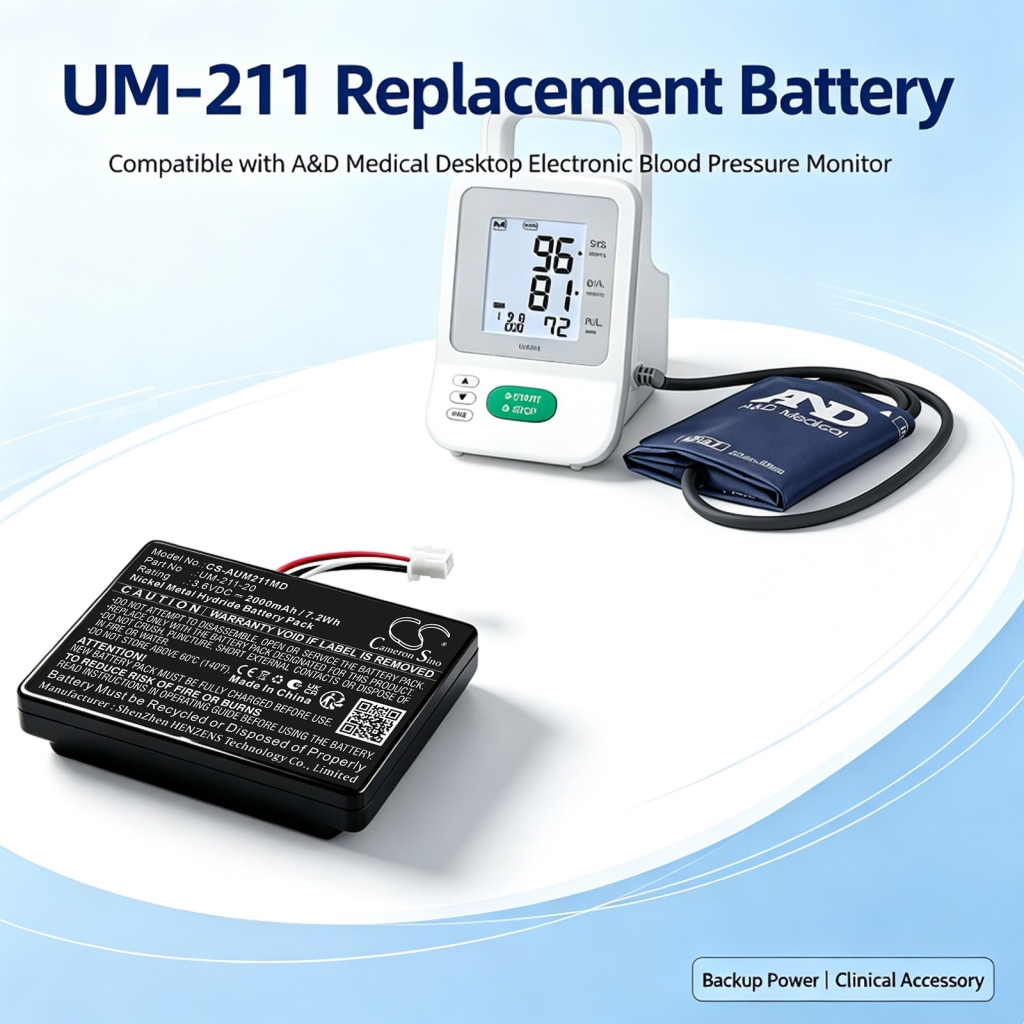 Baterías compatible con A&D Medical UM-211 Upper Arm Pressure Monitor CS-AUM211MD