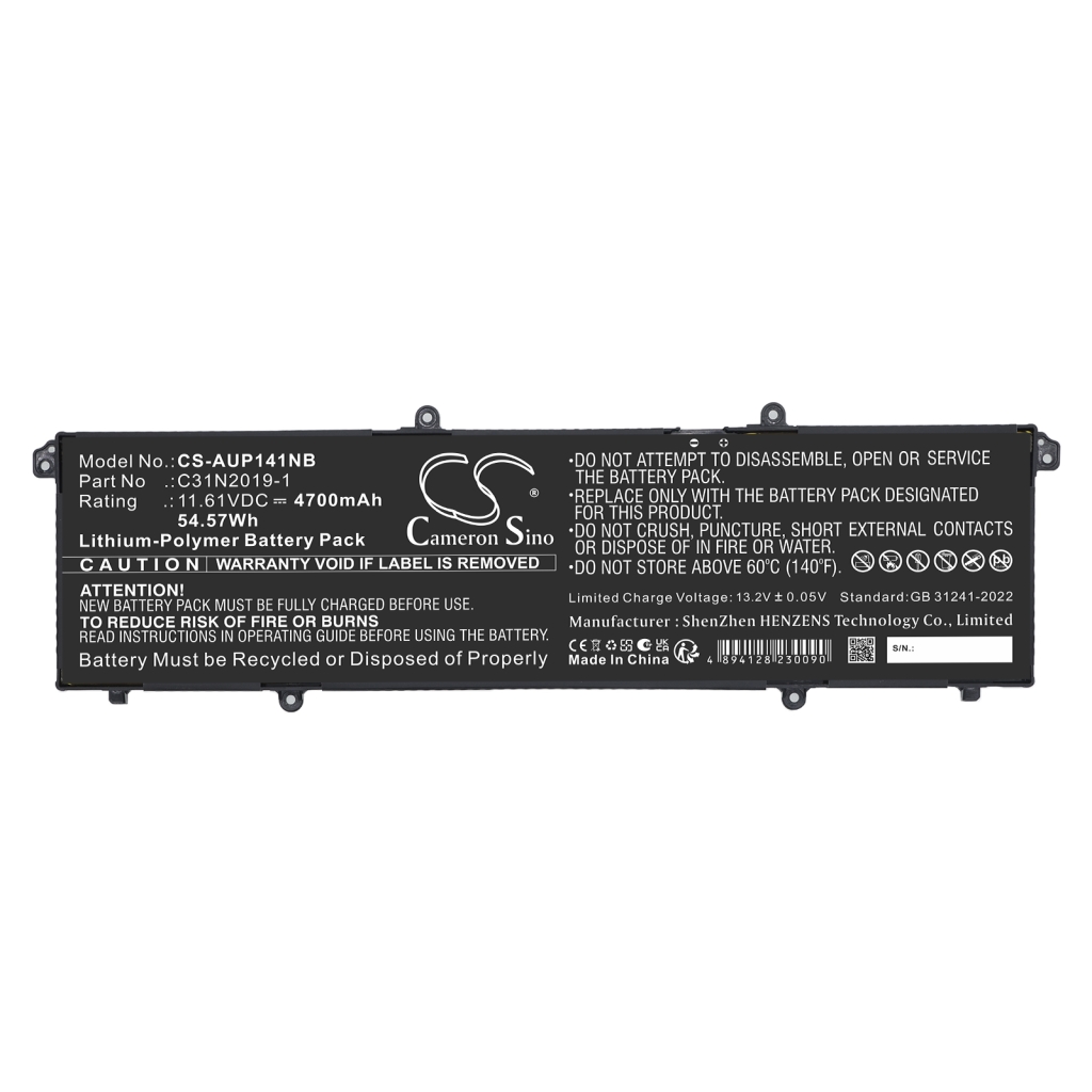 Batería compatible con Asus CS-AUP141NB
