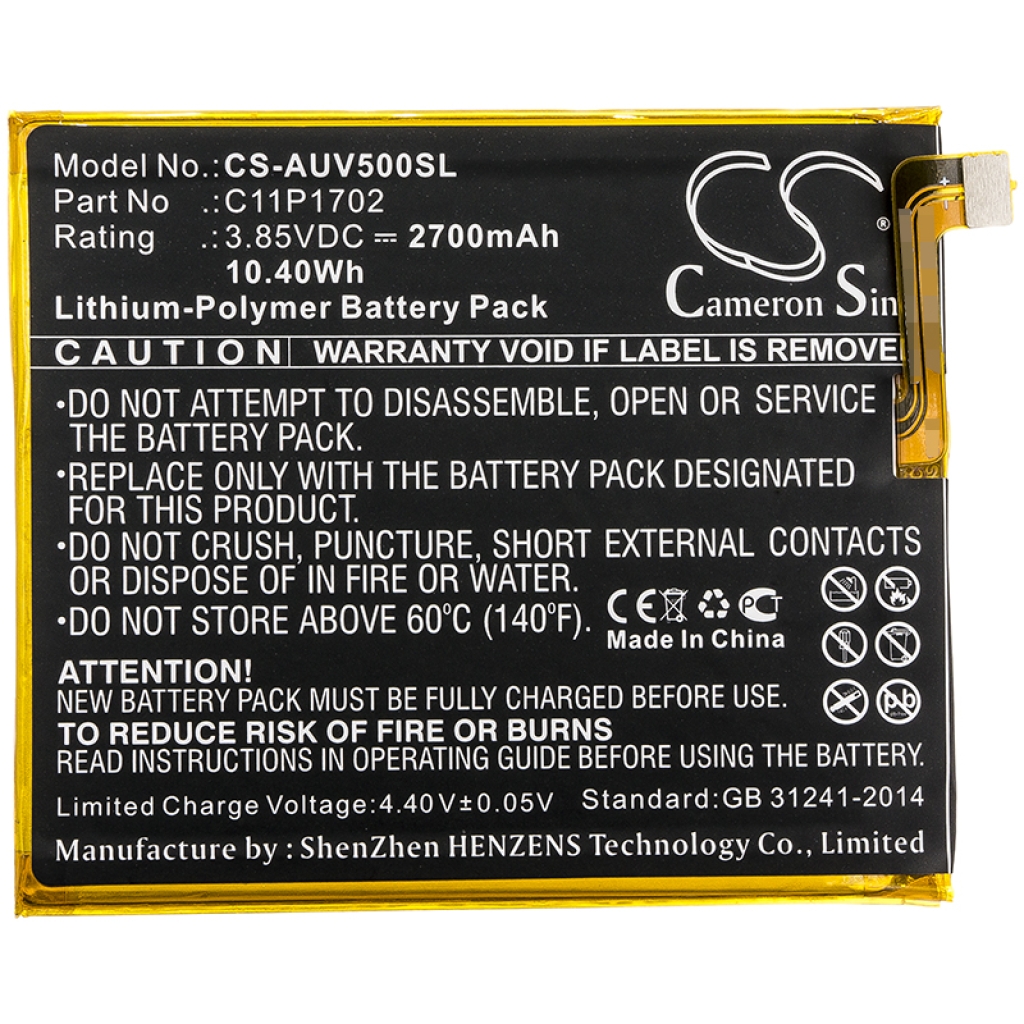 Batería del teléfono móvil Asus CS-AUV500SL