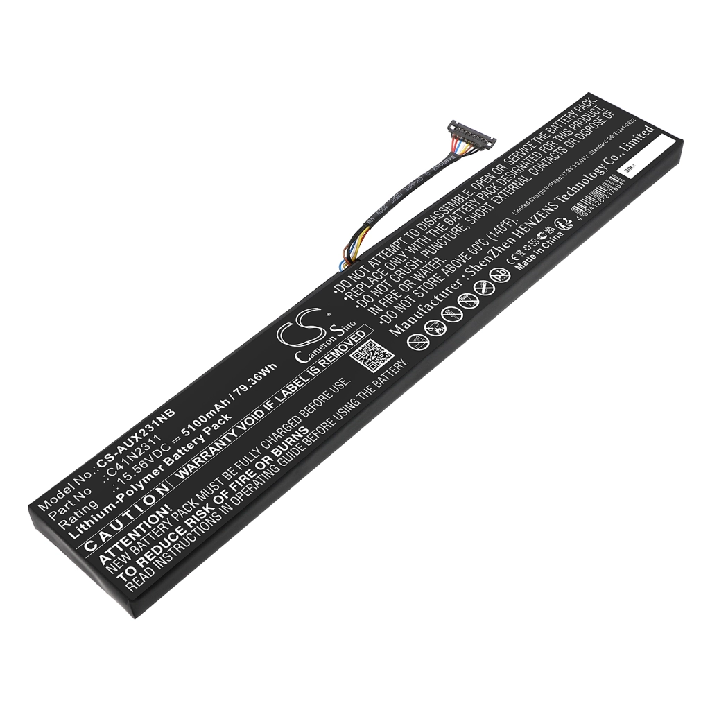 Reemplazo de batería compatible para Asus 0B200-04560000,C41N2311