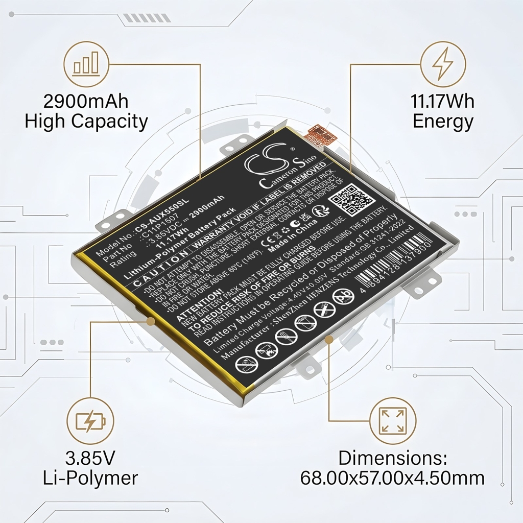 Batería compatible con Asus CS-AUX550SL