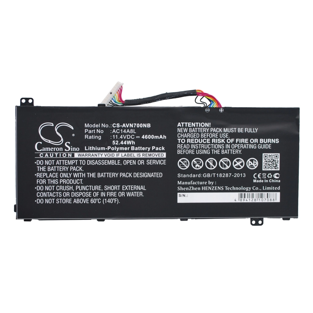 Batería para portátil Acer CS-AVN700NB