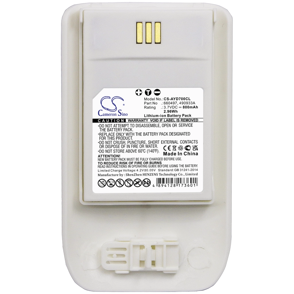Batería para teléfono inalámbrico Mitel Innovaphone CS-AYD700CL