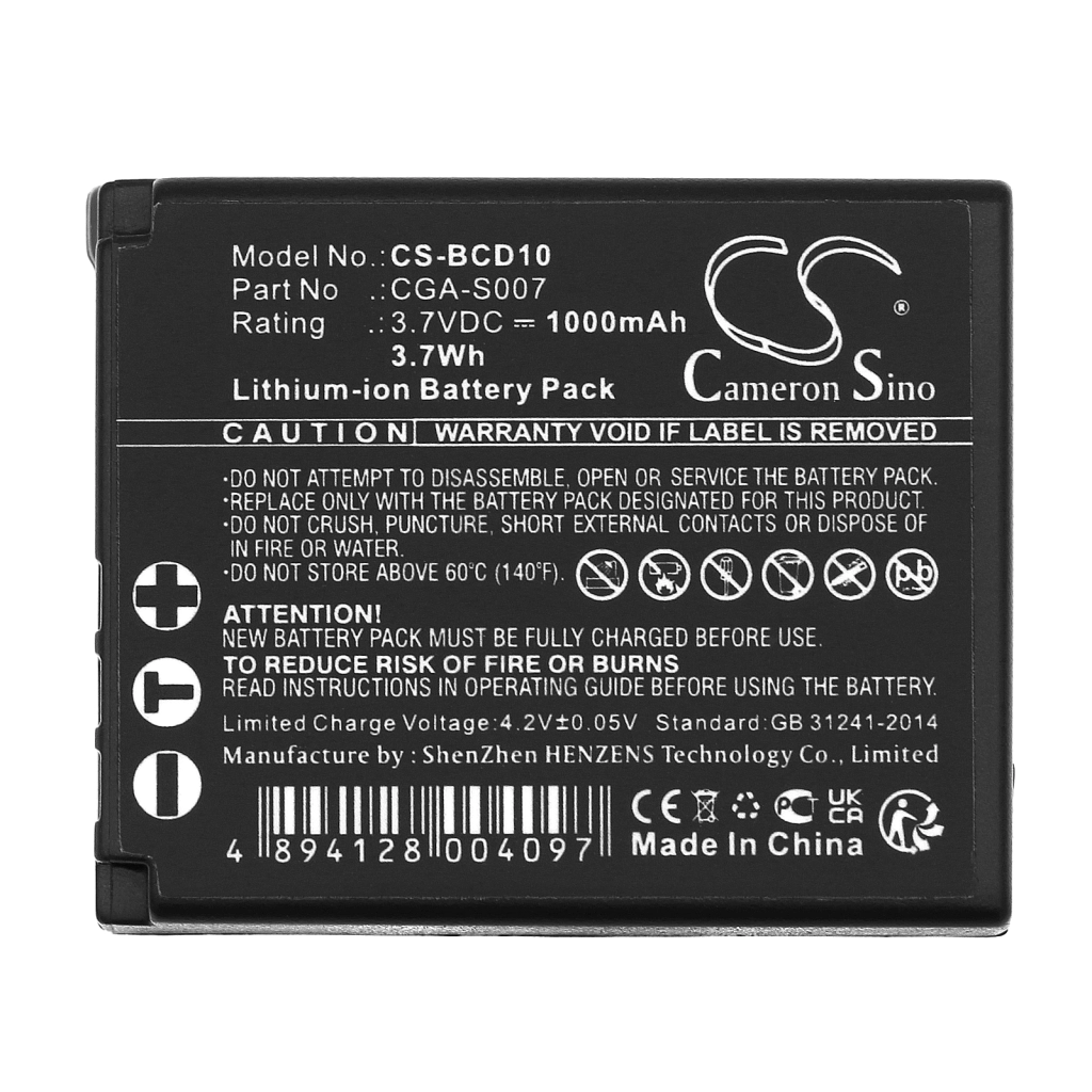 Camera Battery Panasonic Lumix DMC-TZ1BS