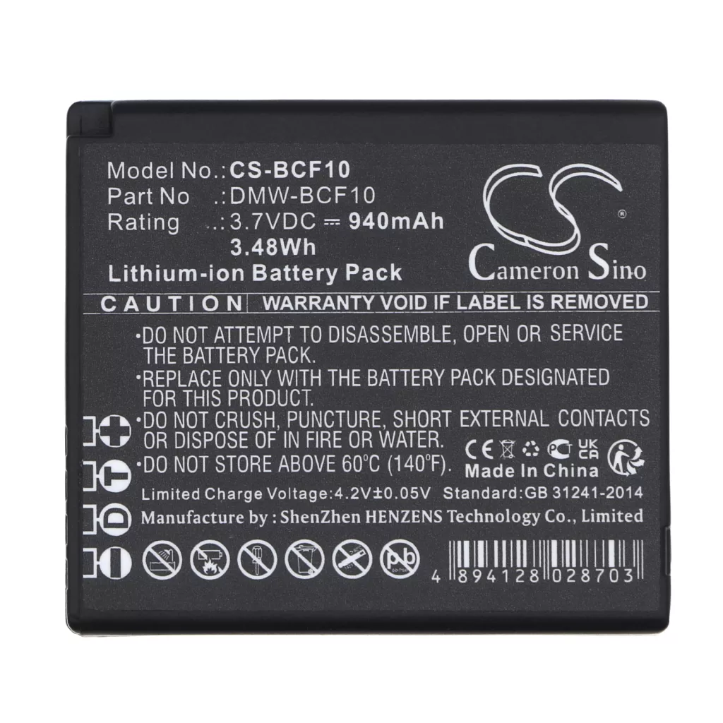 Batería de la cámara Panasonic CS-BCF10