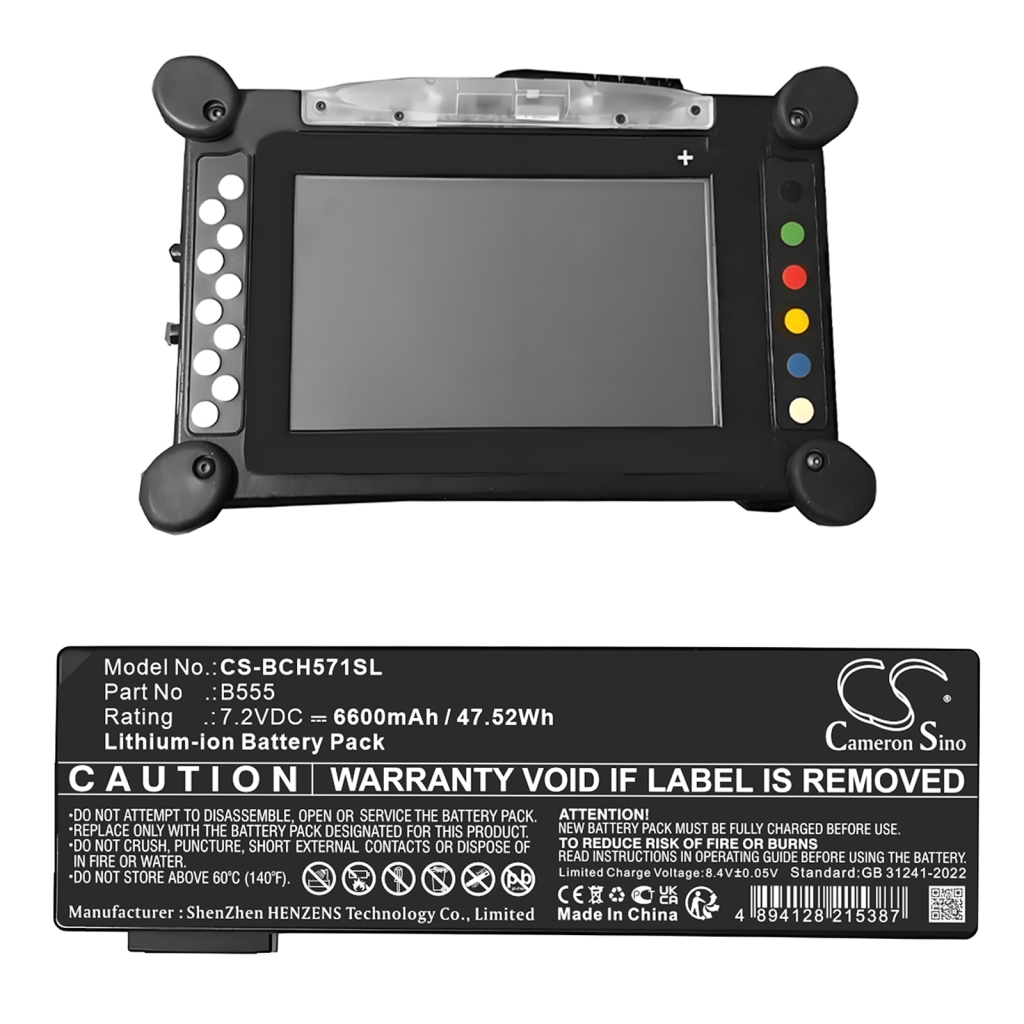Compatible battery replacement for BOSCH B555