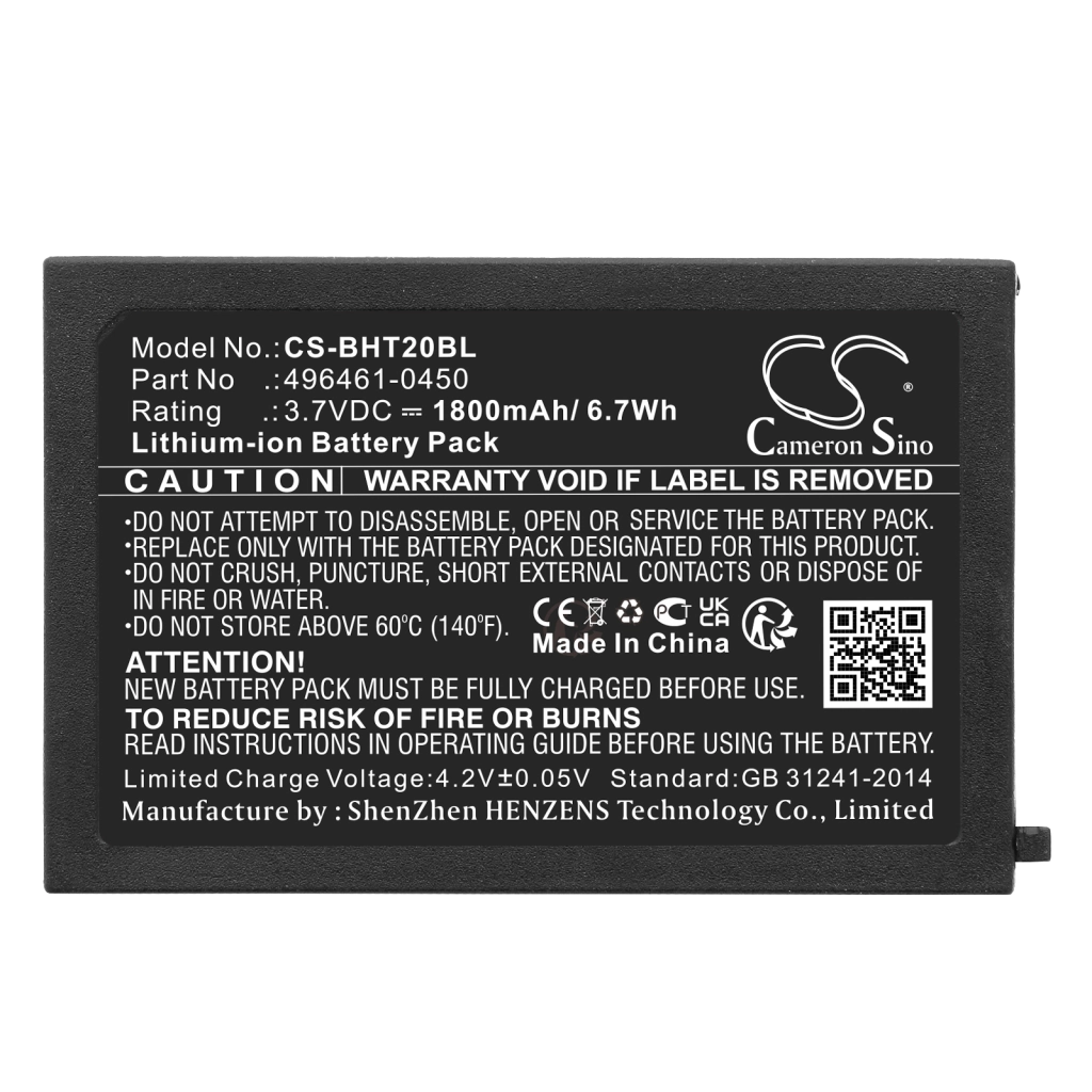 Batteries BarCode, Scanner Battery CS-BHT20BL