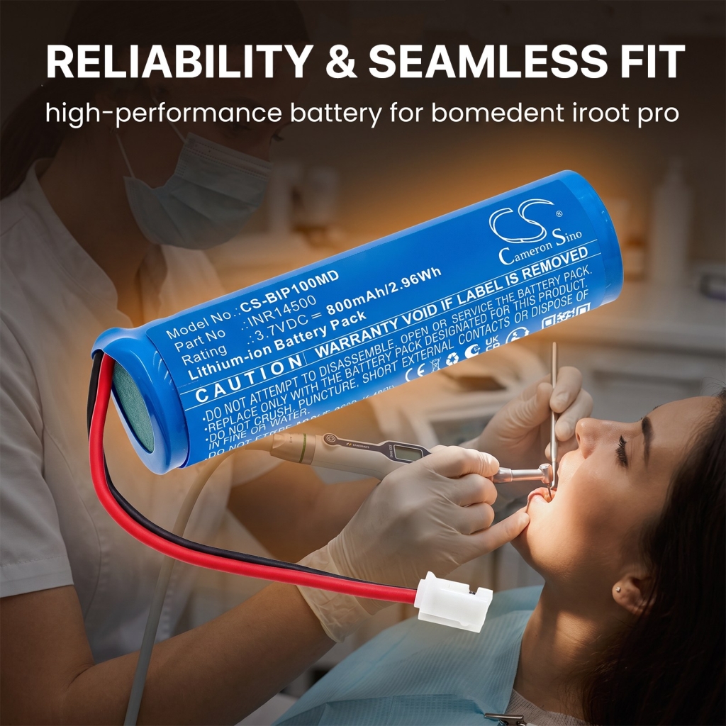 Baterías compatible con Bomedent iRoot PRO Bondent CS-BIP100MD