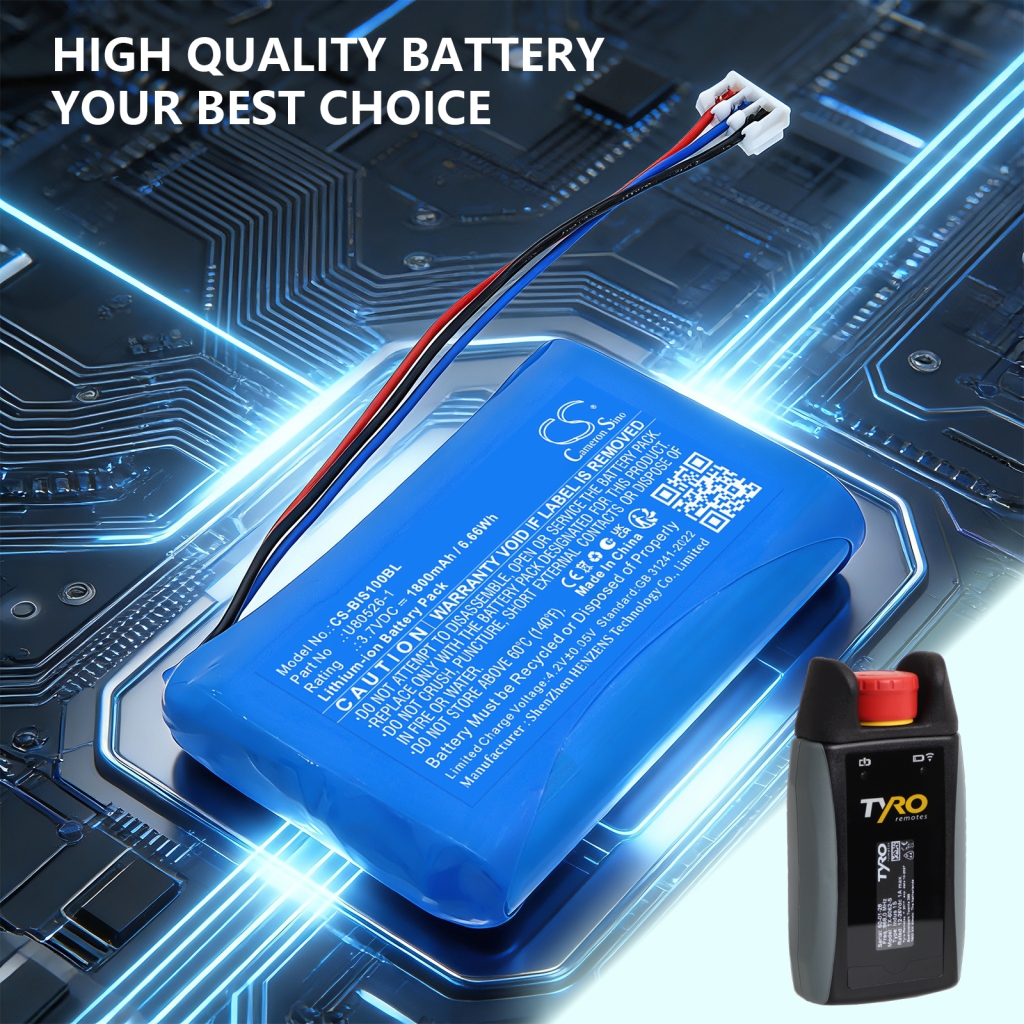 Batería para Tyro Indus 1S Wireless E-stop