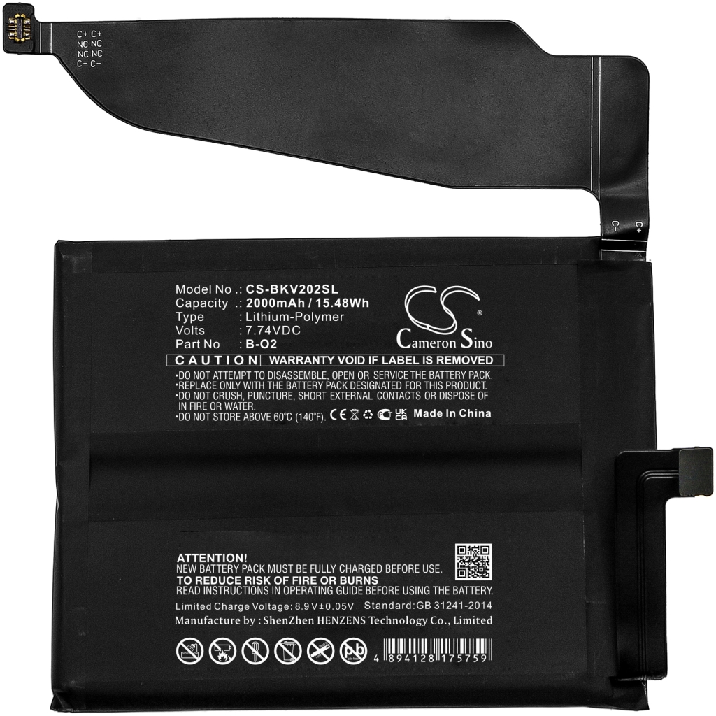 Batería del teléfono móvil Vivo CS-BKV202SL