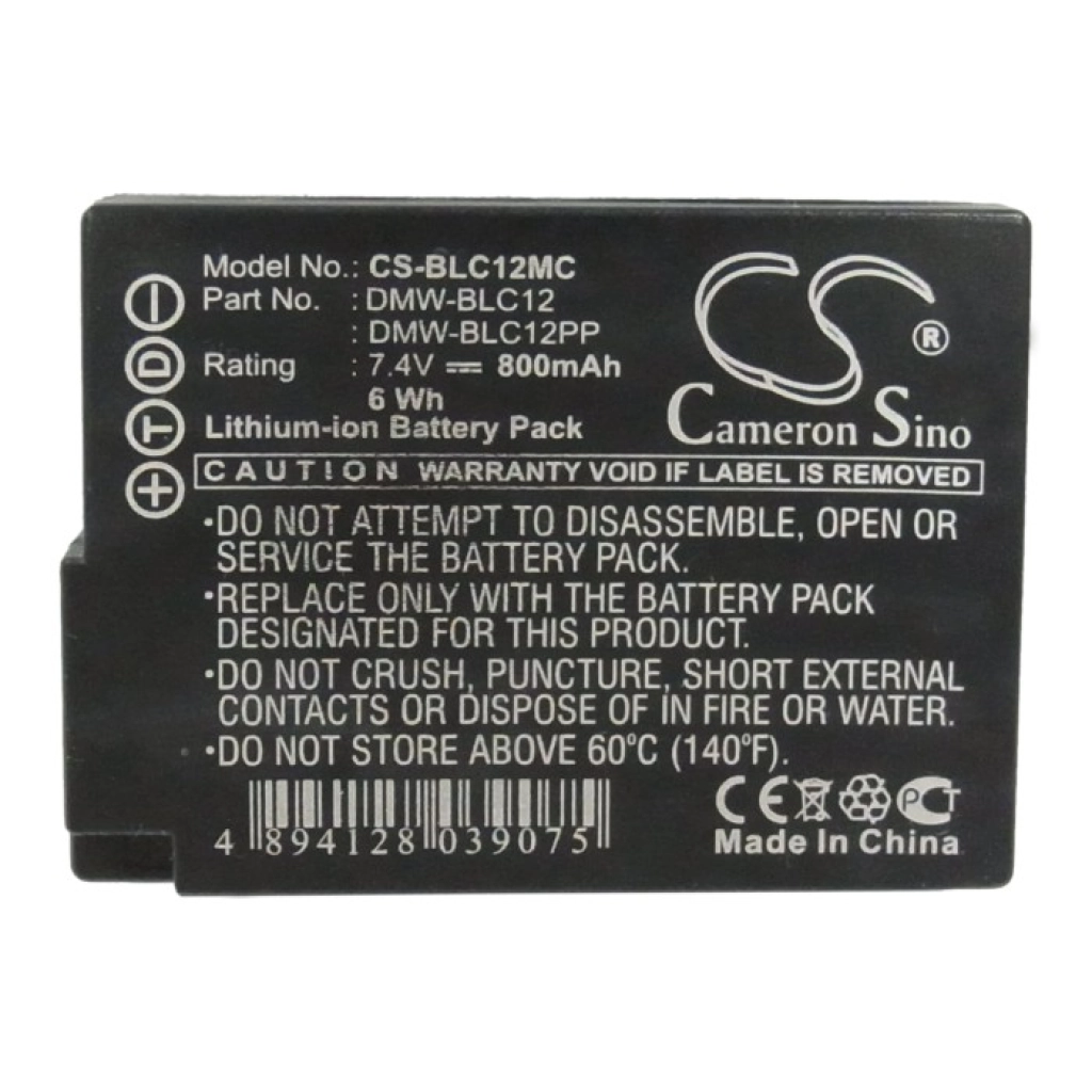 Battery Replaces DMW-BLC12GK