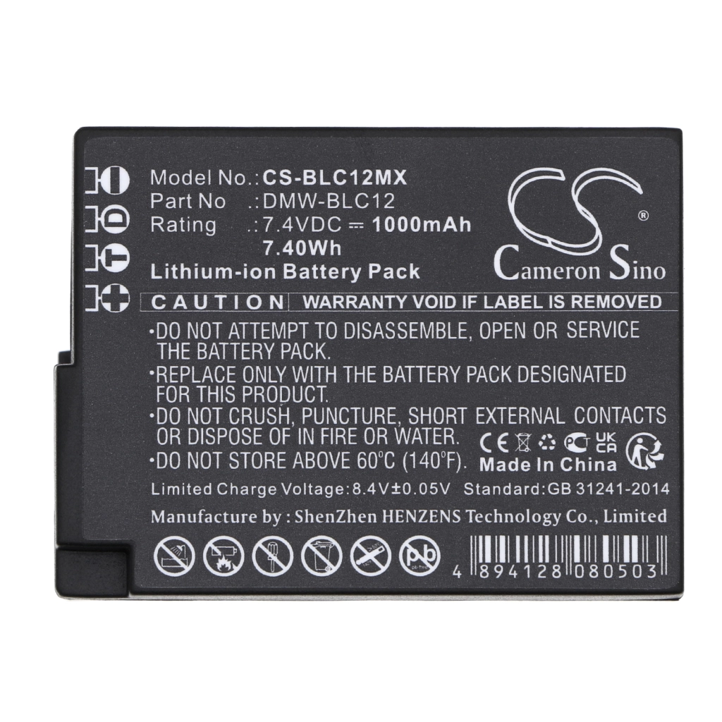 Battery Replaces DMW-BLC12GK