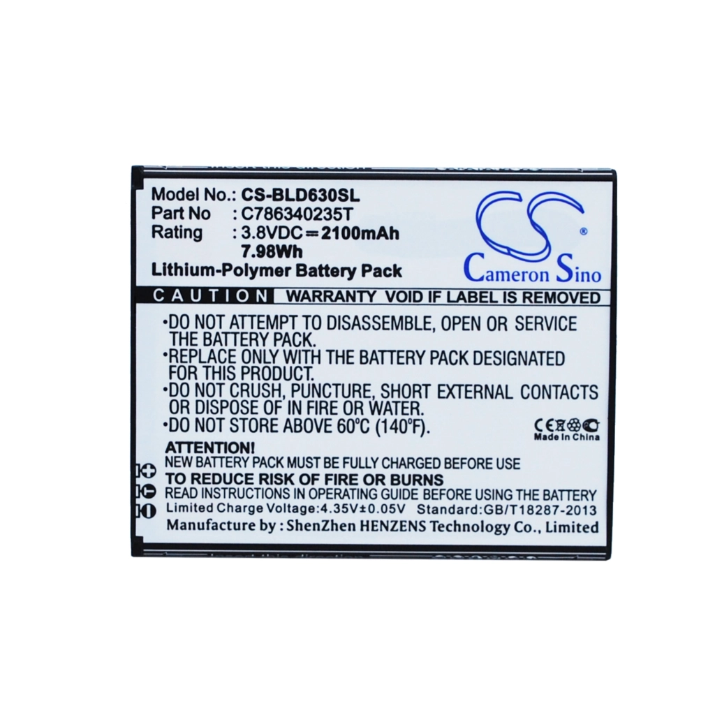 Batería del teléfono móvil BLU CS-BLD630SL