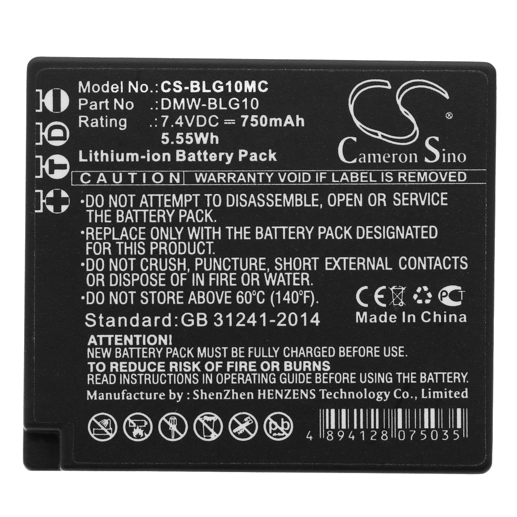 Camera Battery Panasonic Lumix DMC-GF3C