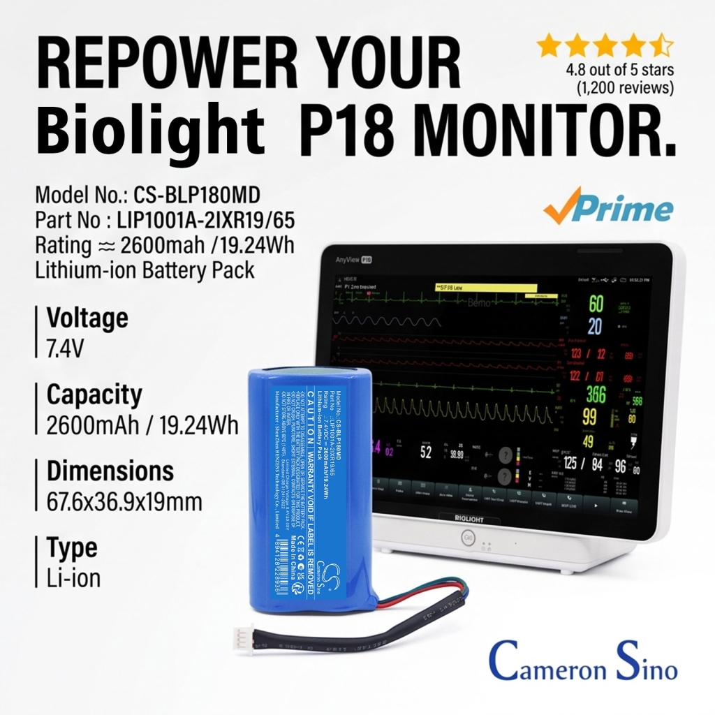 Batería compatible con Biolight
