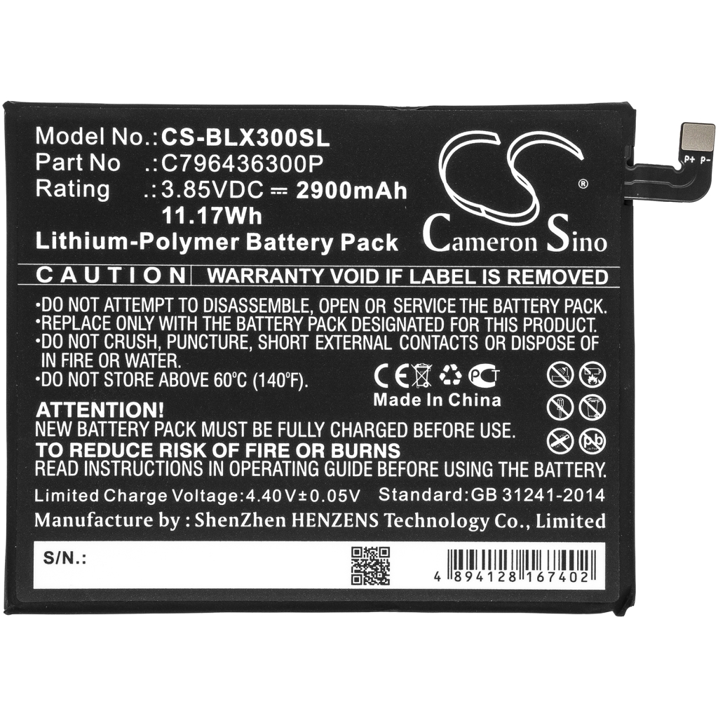 Batería del teléfono móvil BLU CS-BLX300SL