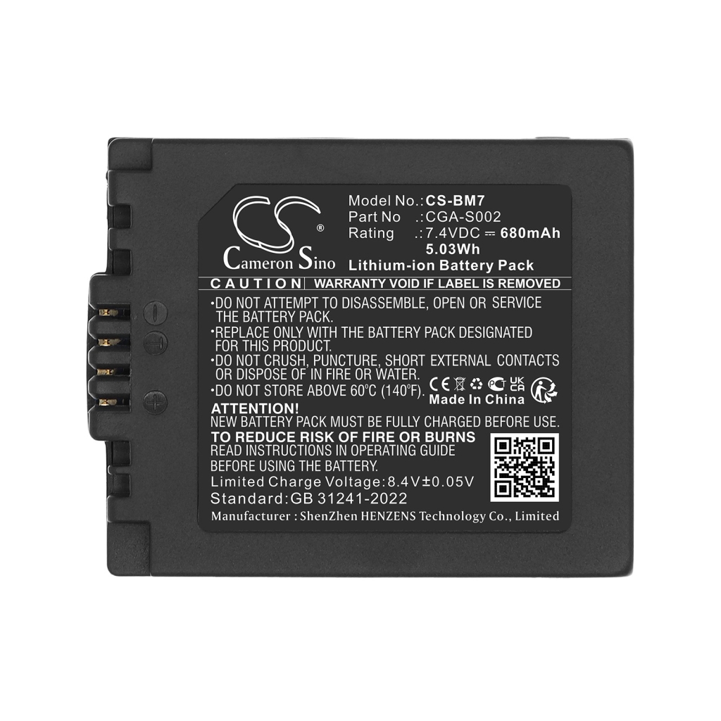 Batería compatible con Panasonic CS-BM7