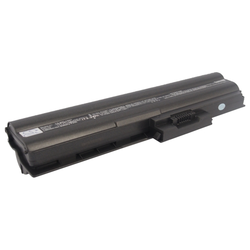 Cameron Sino CS-BPL12HT black Sony VAIO battery, side profile, rounded top