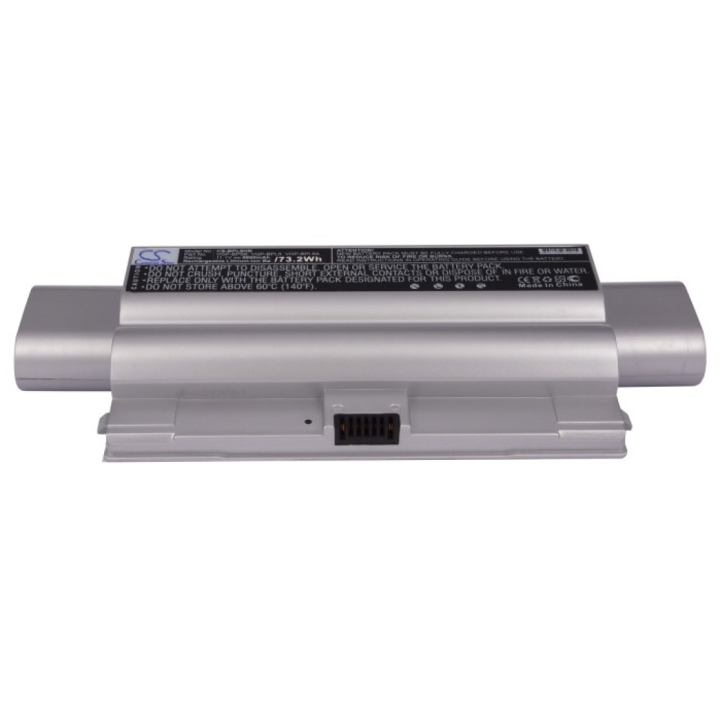 Cameron Sino CS-BPL8HB silver Sony VAIO laptop battery, contacts view