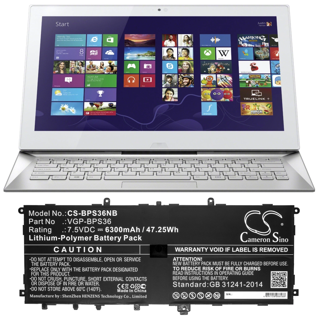 Batería para portátil Sony CS-BPS36NB
