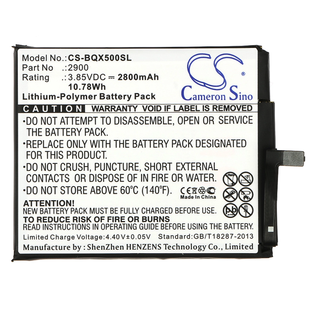 Batería del teléfono móvil Bq CS-BQX500SL