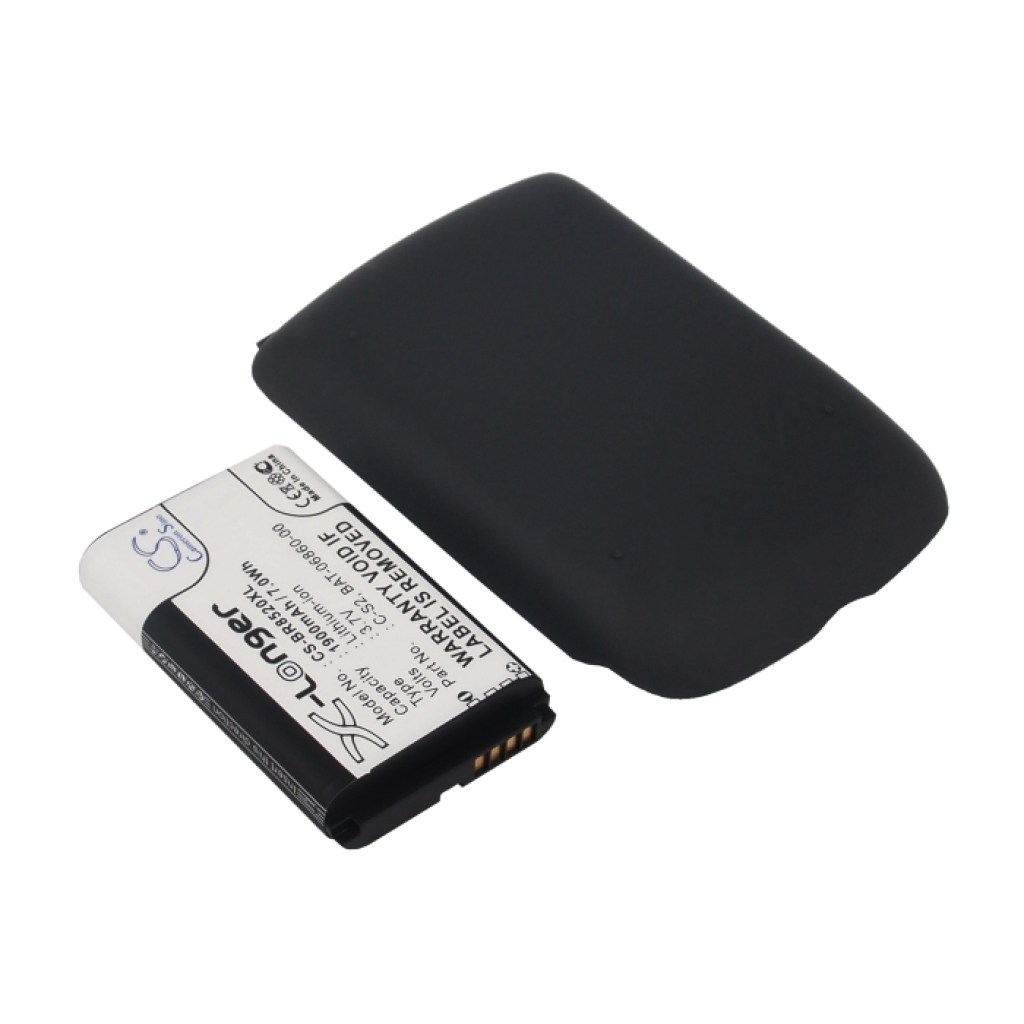 CS-BR8520XL angled view of battery label and black door reverse