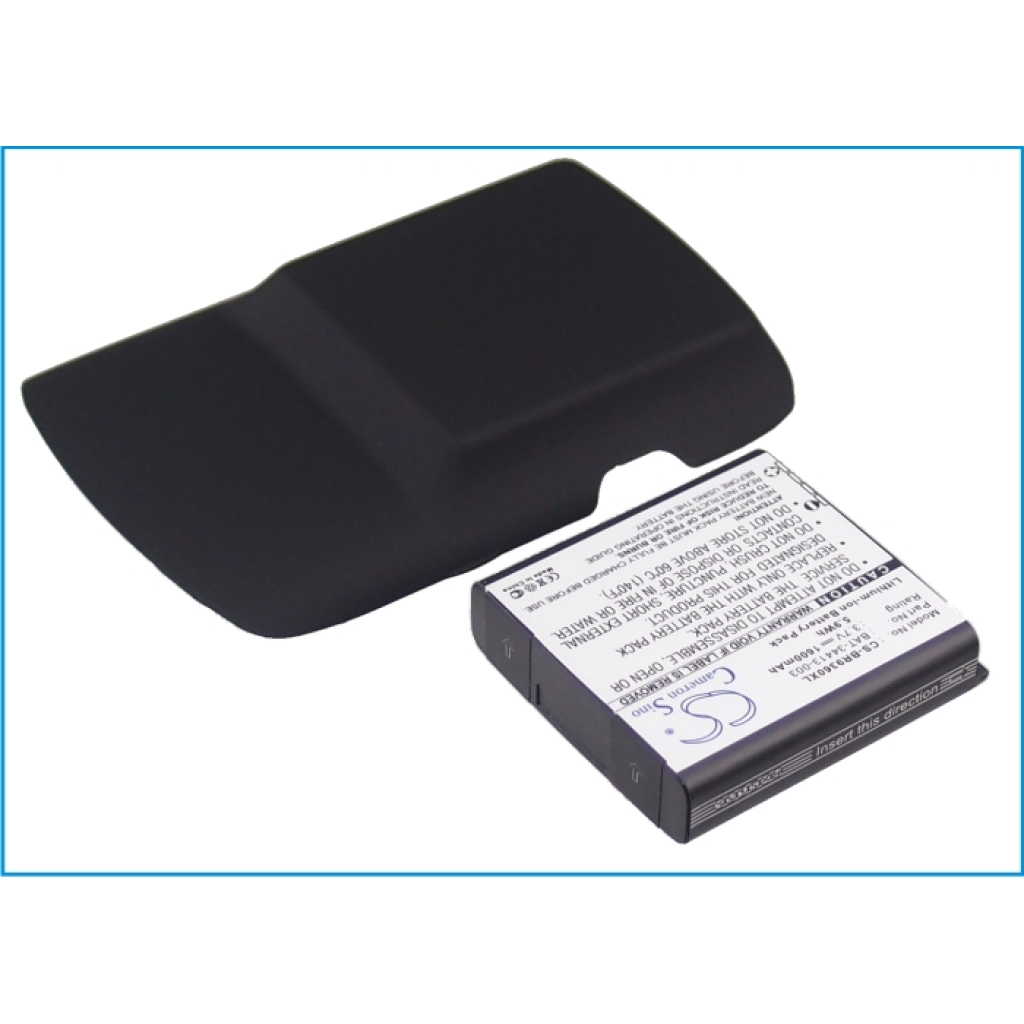 Cameron Sino CS-BR9360XL battery + back cover side view