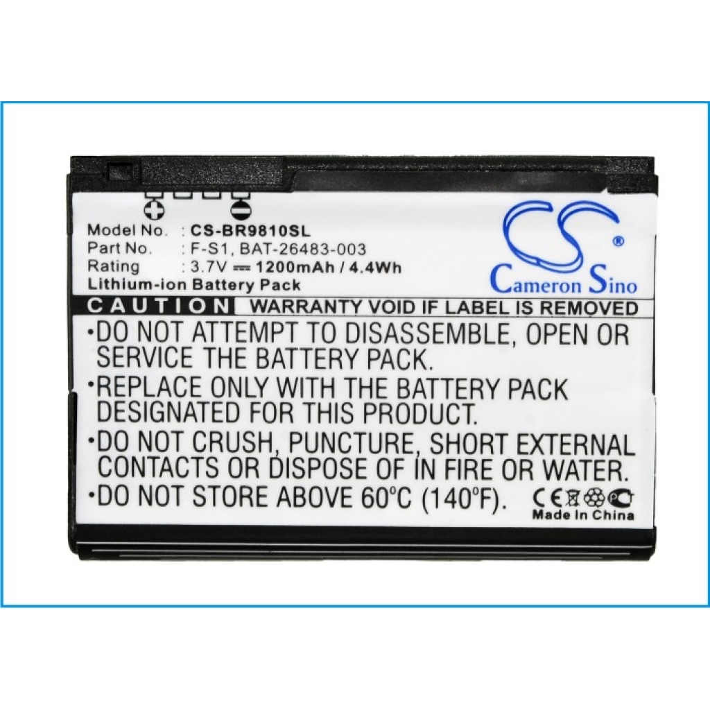 Mobile Phone Battery Blackberry Torch Slider 9800