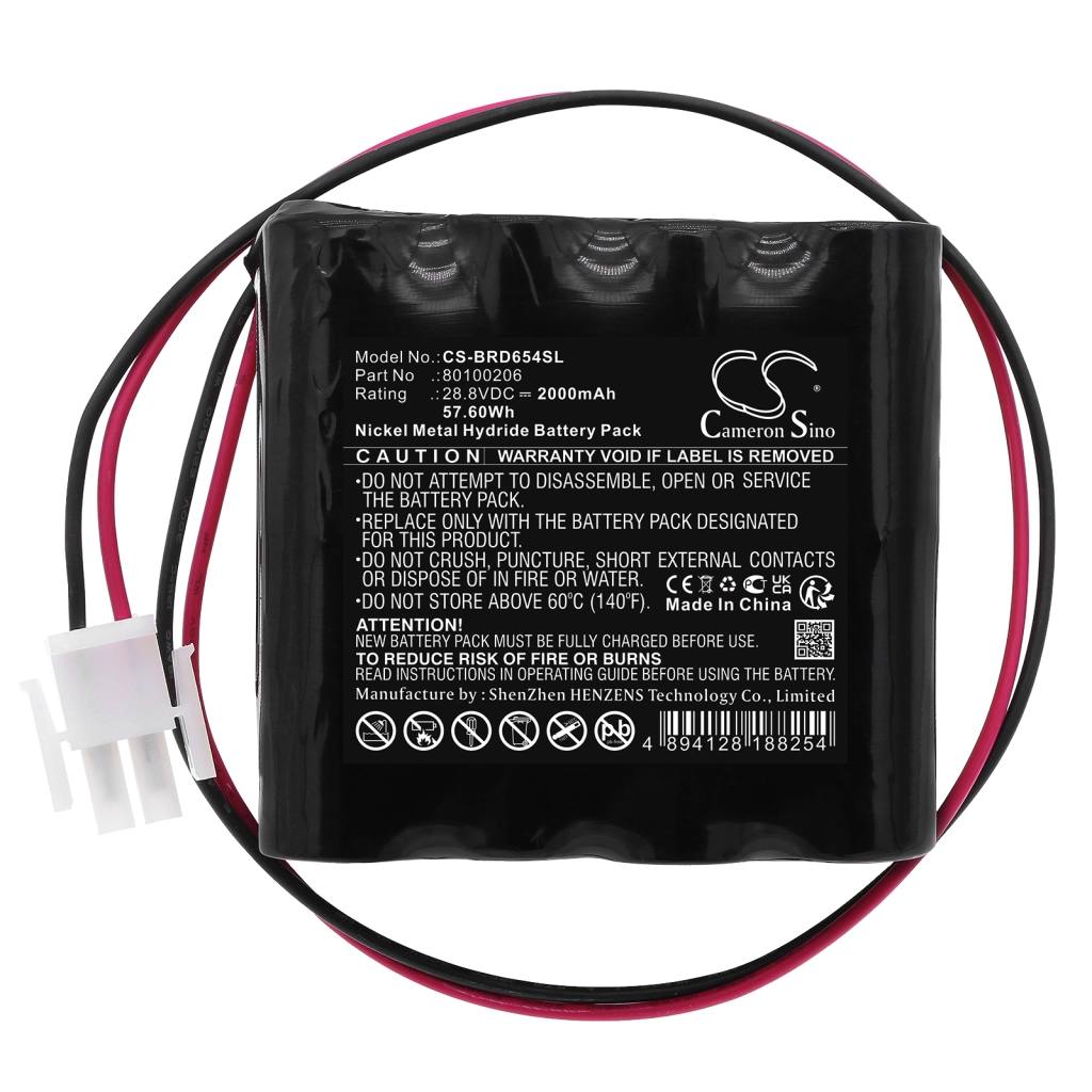 Compatible battery replacement for Besam 80100206