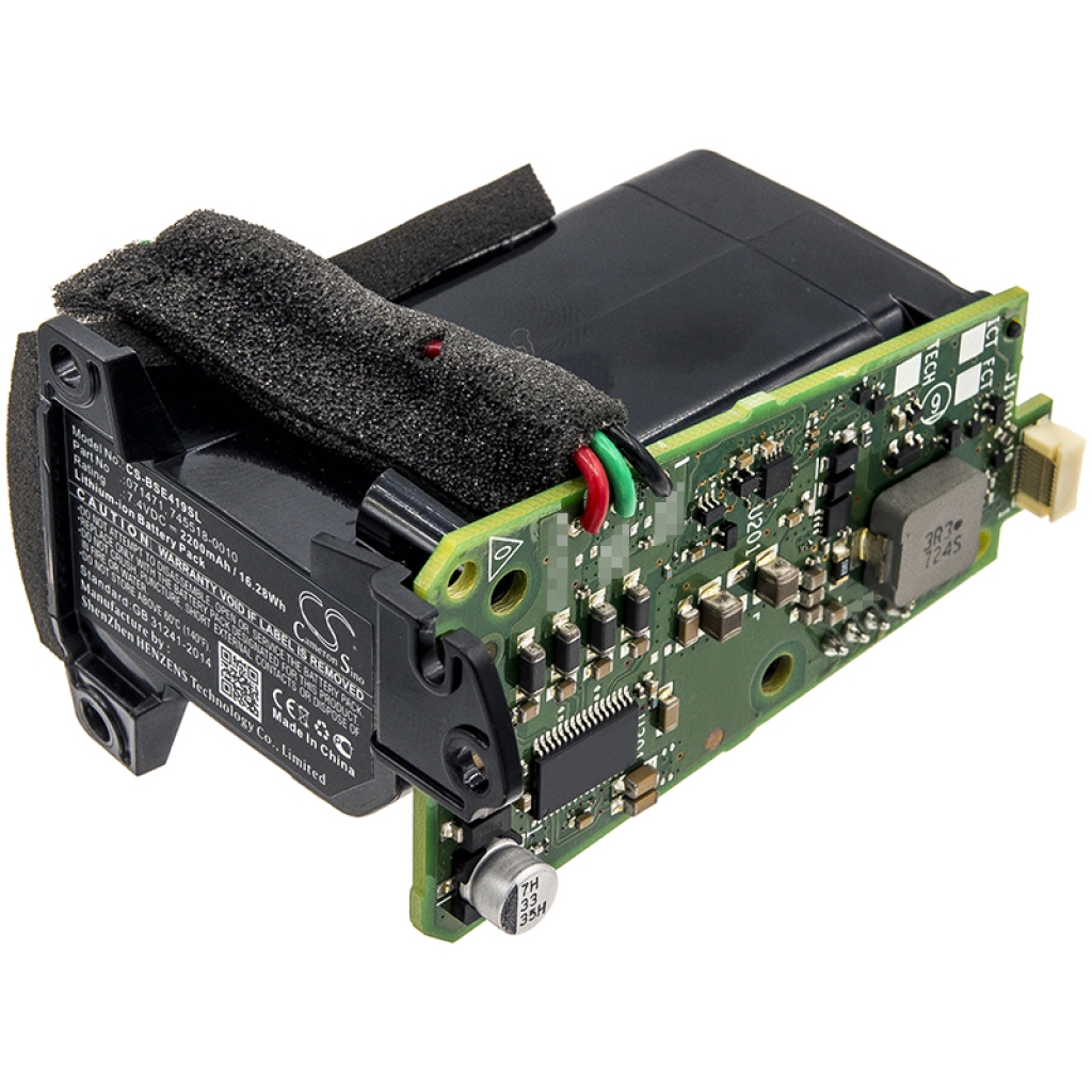 Paquete de batería ensamblado con PCB expuesta, soporte de plástico, envoltura de espuma, 7,4V 2200mAh