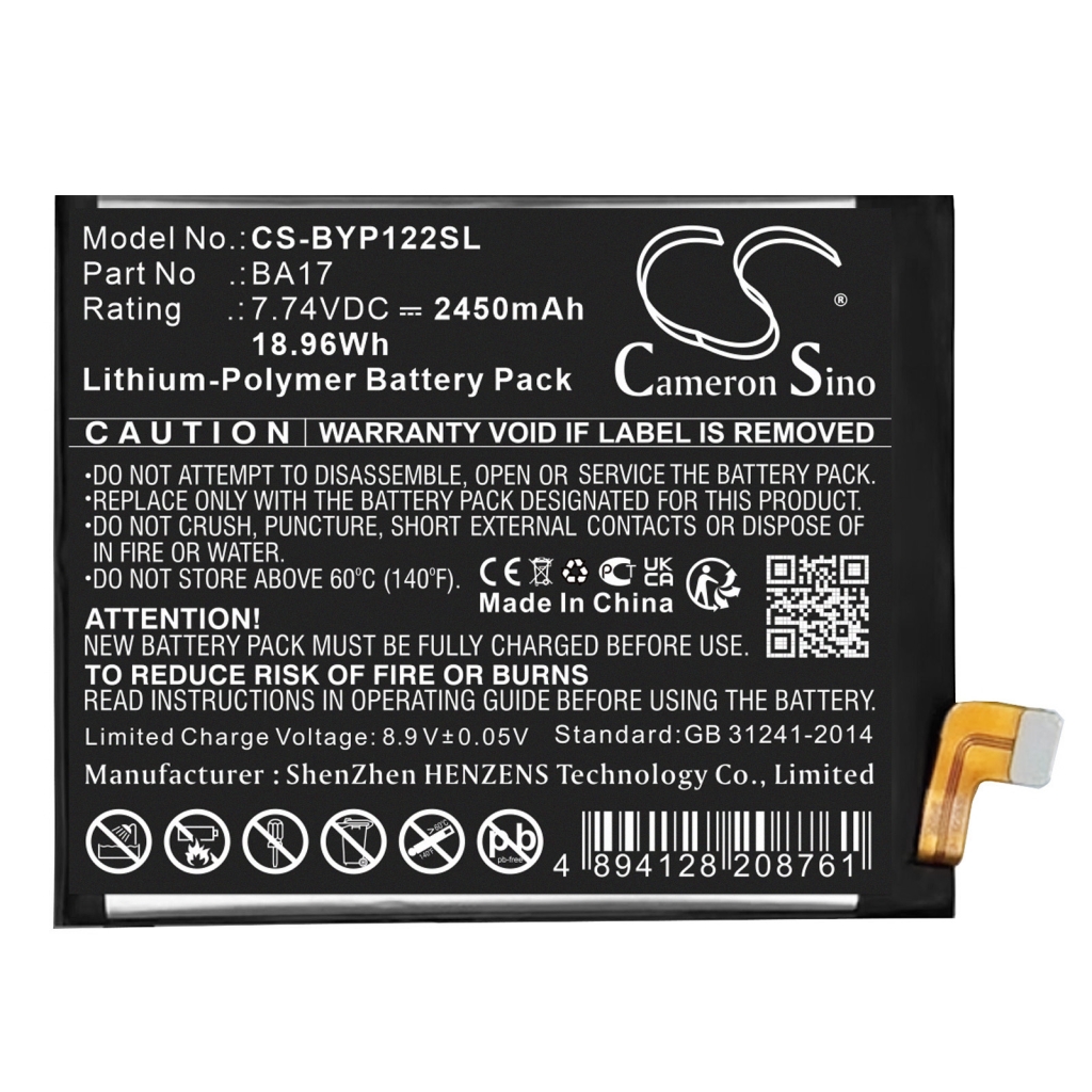 Batería del teléfono móvil Vivo CS-BYP122SL