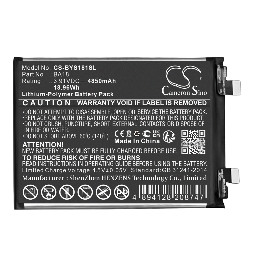 Batería del teléfono móvil Vivo CS-BYS181SL