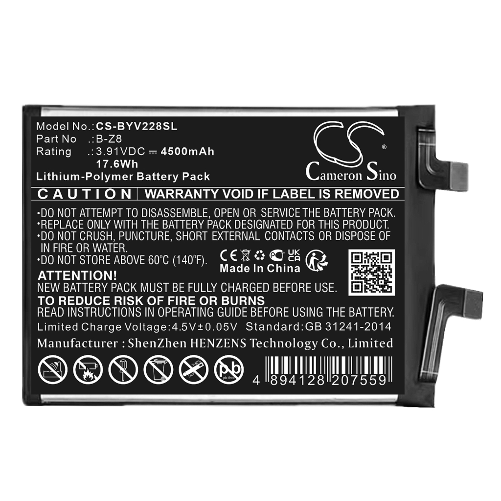 Batería del teléfono móvil Vivo CS-BYV228SL
