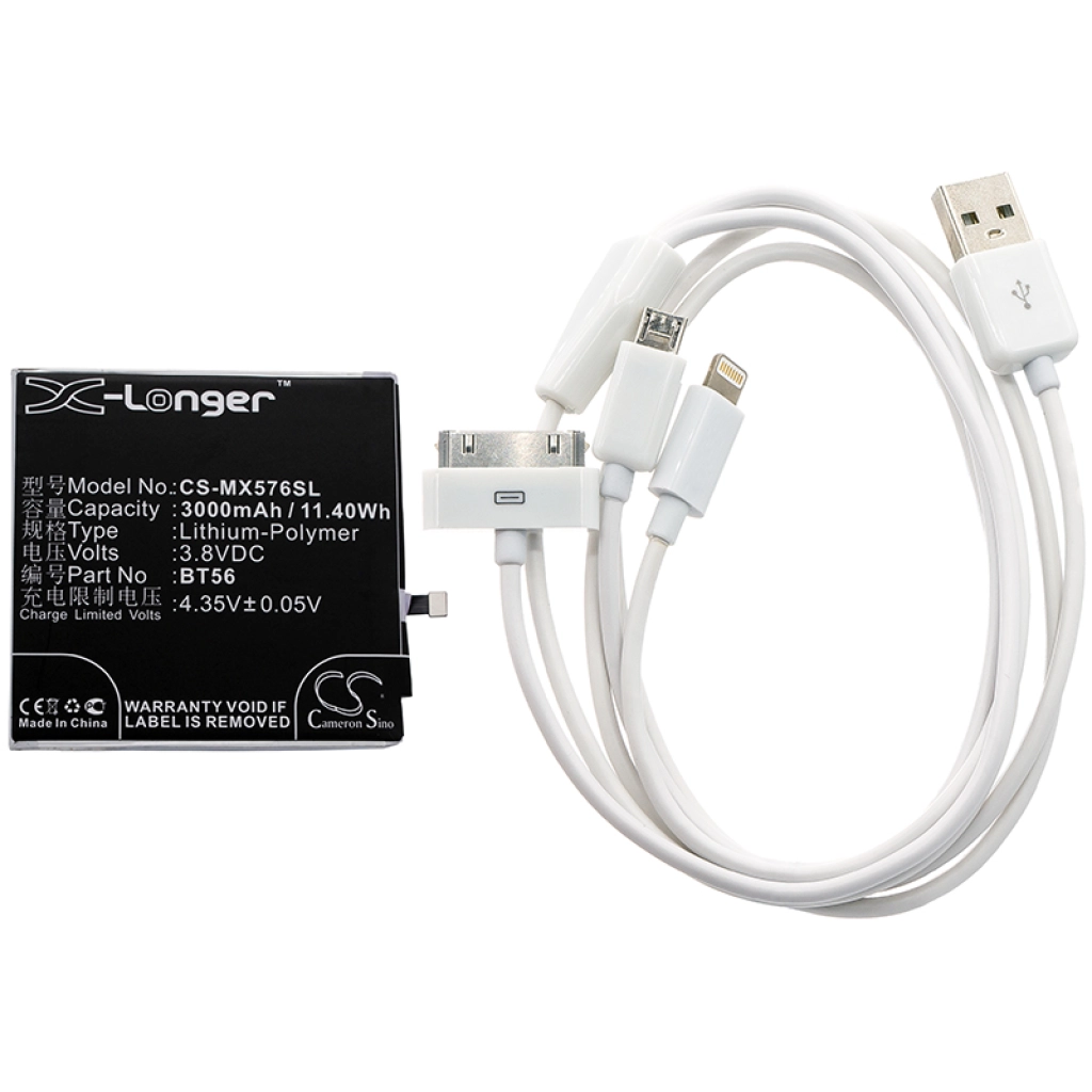 Compatible replacement for MeiZu BT56