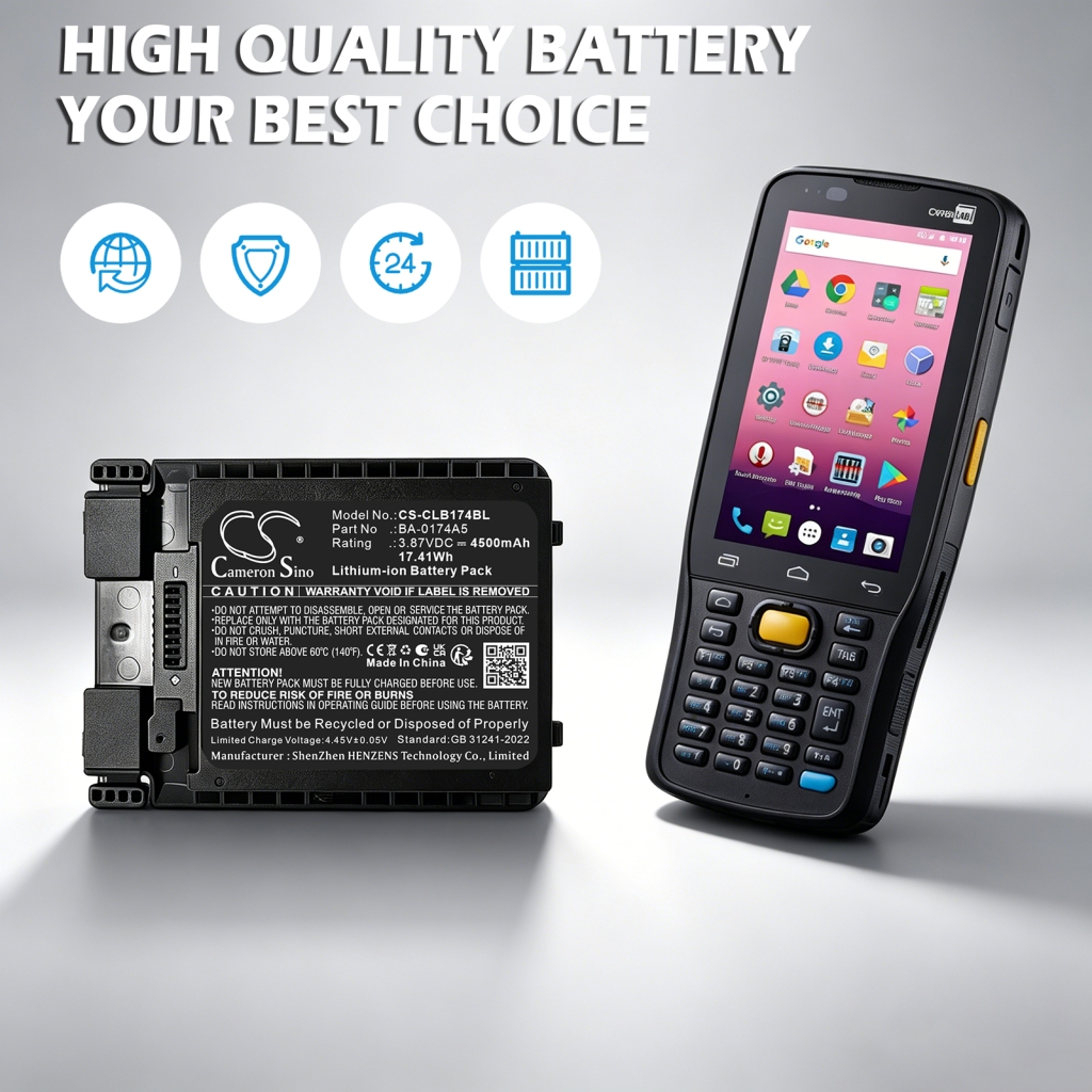 Battery Replaces CipherLAB BA-0174A5