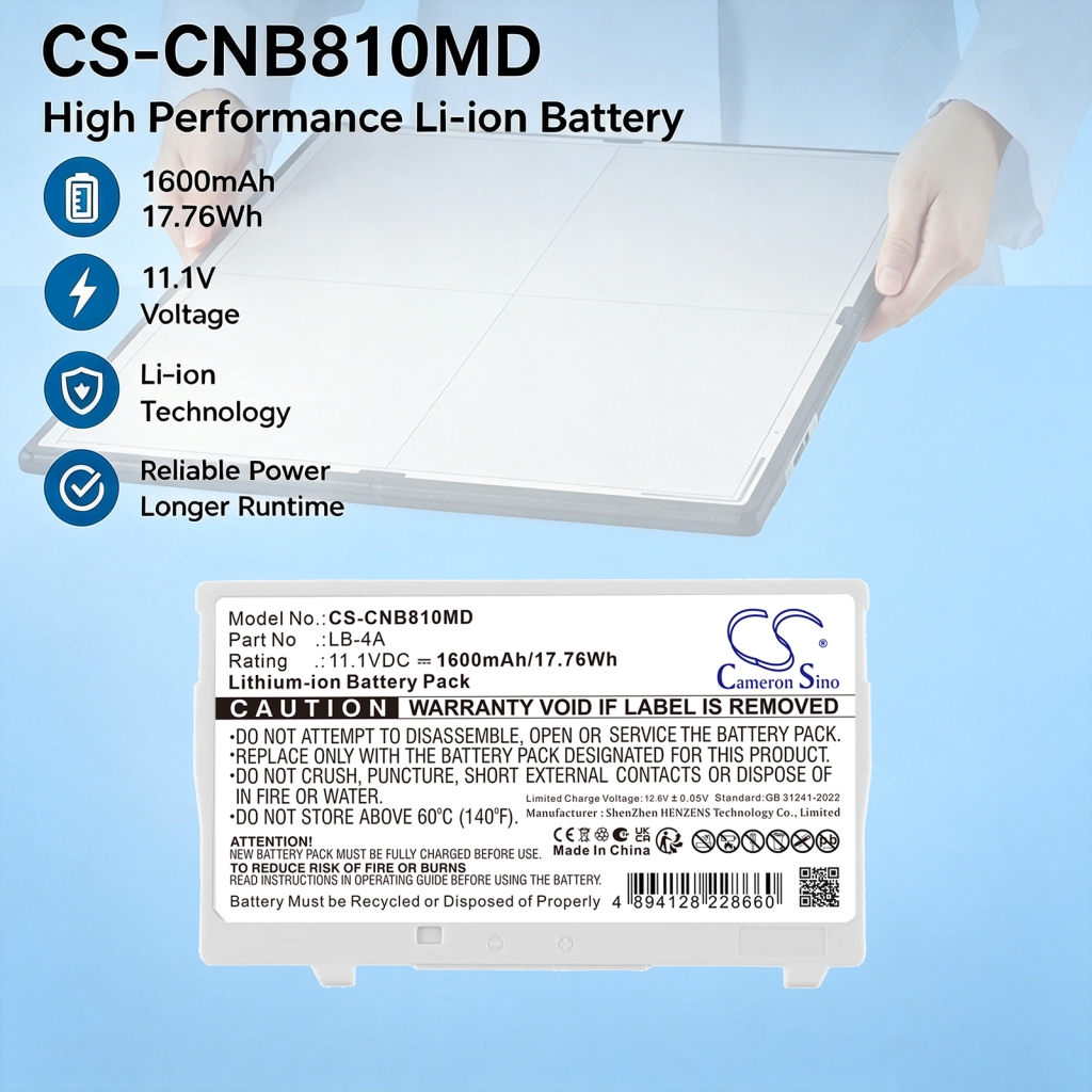 Baterías compatible con Canon AX-C4343W AX-C4343W CS-CNB810MD