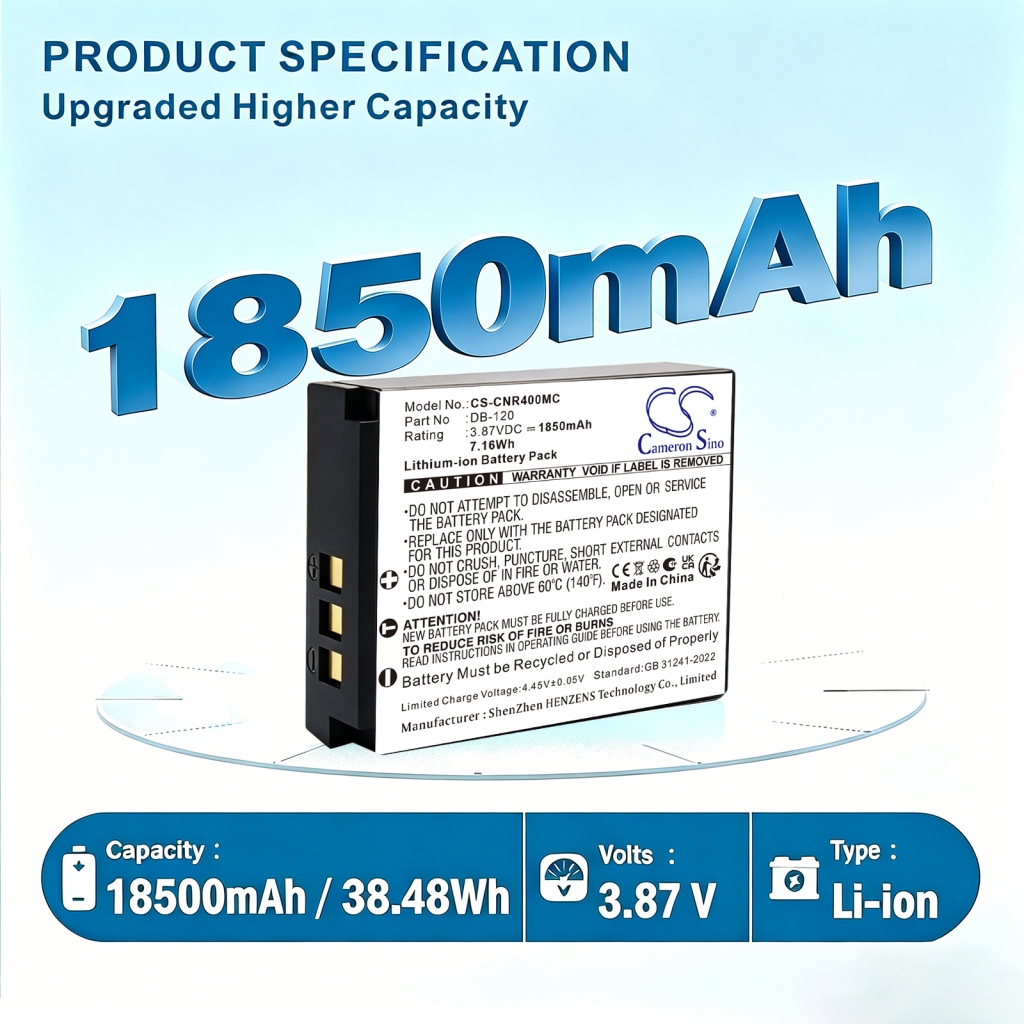 Batería compatible con Ricoh CS-CNR400MC