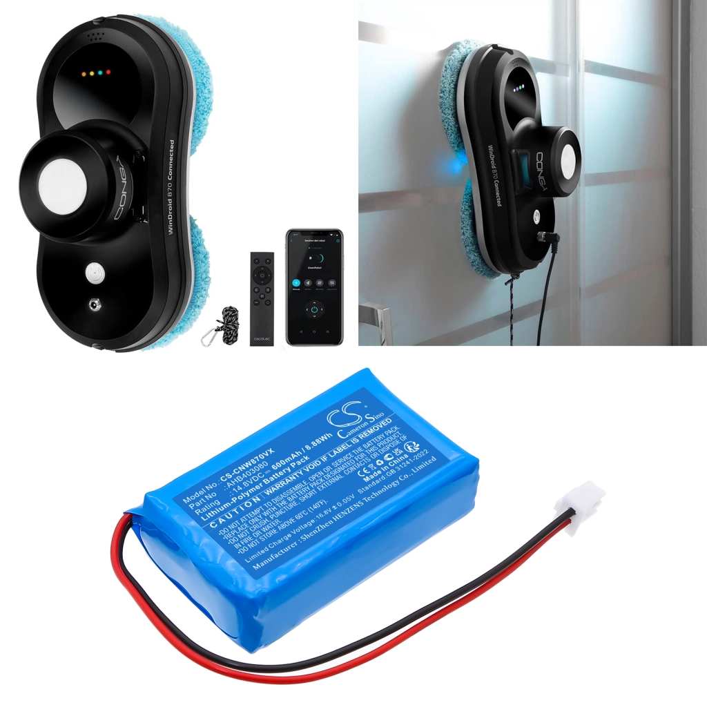 Compatible battery replacement for Cecotec AHB403080